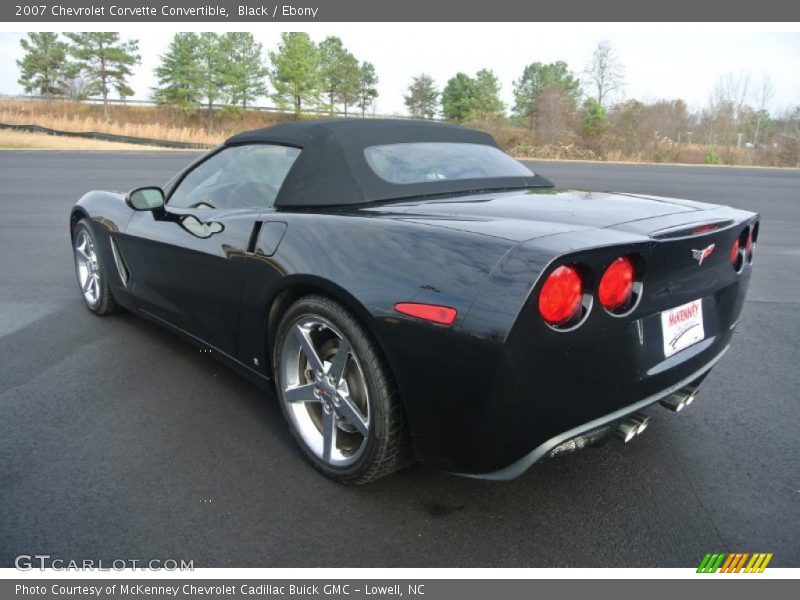 Black / Ebony 2007 Chevrolet Corvette Convertible