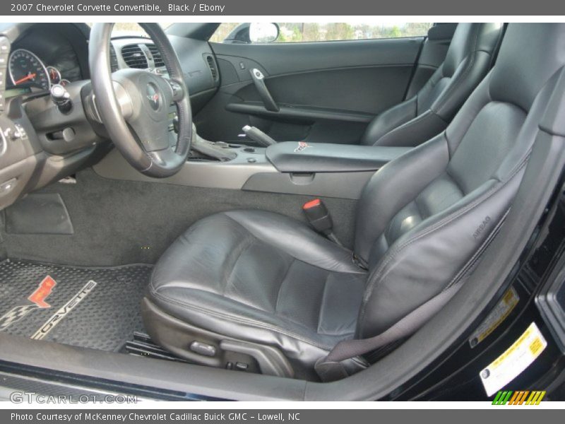  2007 Corvette Convertible Ebony Interior