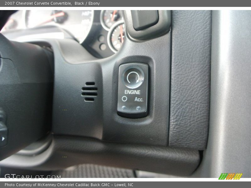 Controls of 2007 Corvette Convertible