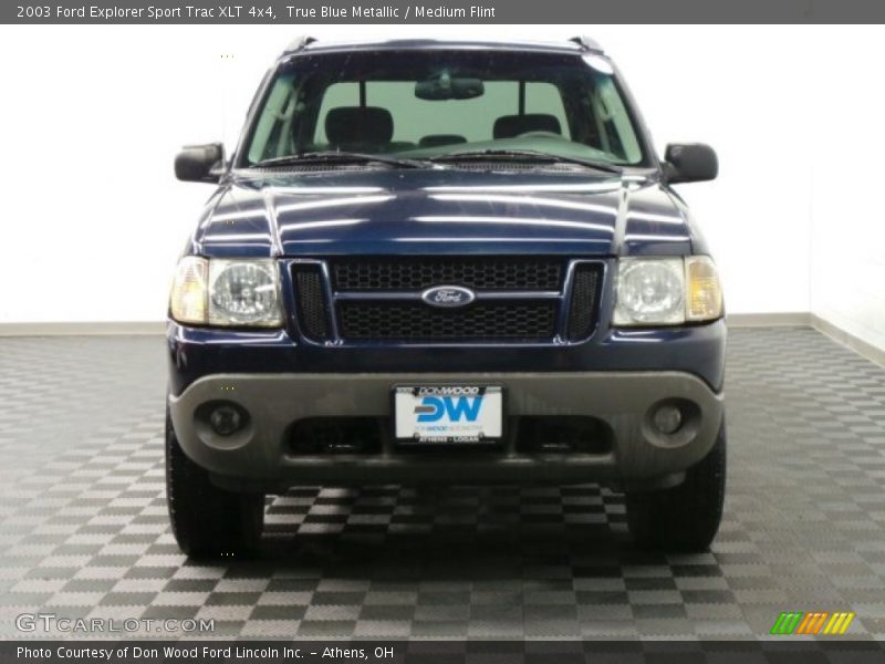 True Blue Metallic / Medium Flint 2003 Ford Explorer Sport Trac XLT 4x4