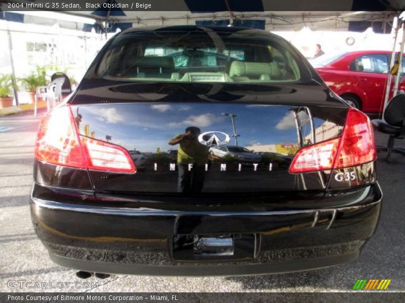 Black Obsidian / Beige 2004 Infiniti G 35 Sedan