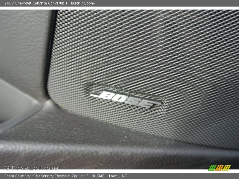 Black / Ebony 2007 Chevrolet Corvette Convertible