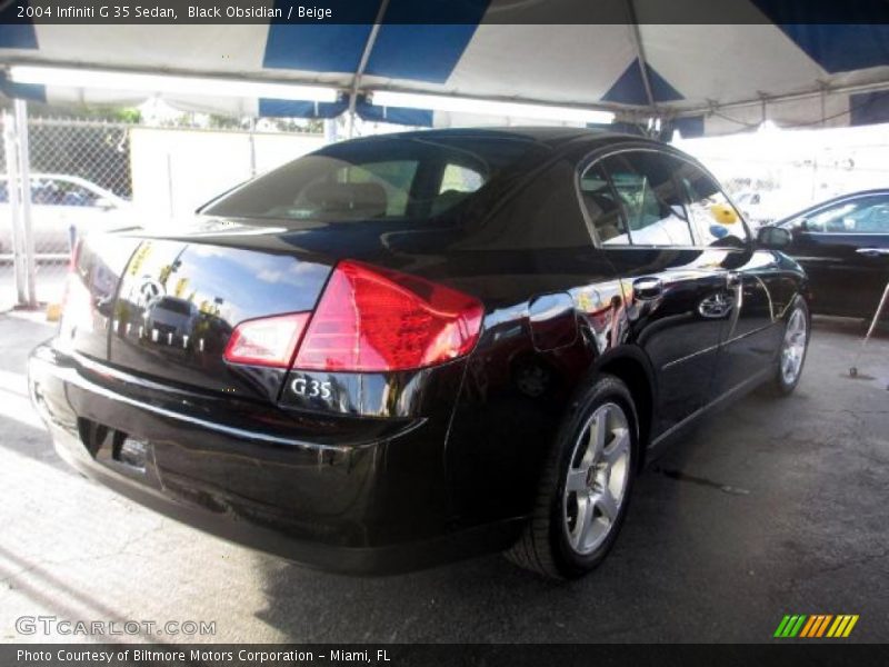 Black Obsidian / Beige 2004 Infiniti G 35 Sedan