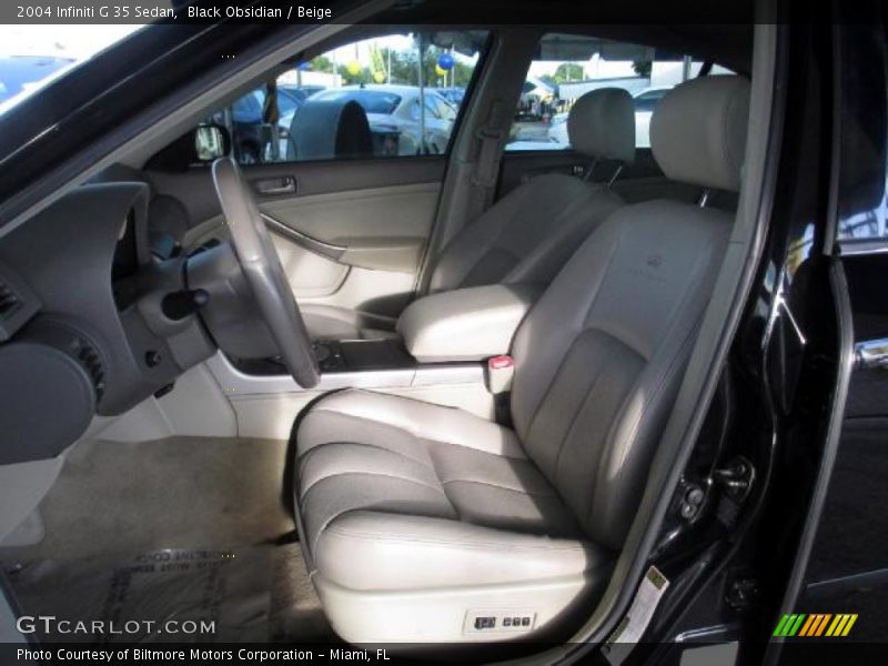 Black Obsidian / Beige 2004 Infiniti G 35 Sedan
