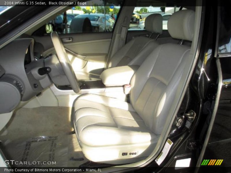 Black Obsidian / Beige 2004 Infiniti G 35 Sedan