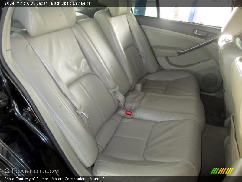 Black Obsidian / Beige 2004 Infiniti G 35 Sedan