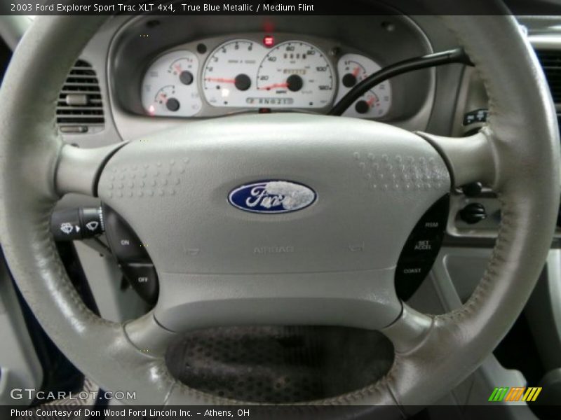 True Blue Metallic / Medium Flint 2003 Ford Explorer Sport Trac XLT 4x4