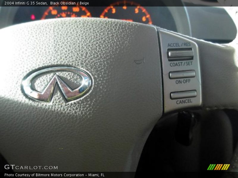 Black Obsidian / Beige 2004 Infiniti G 35 Sedan