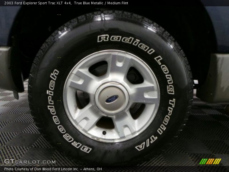 True Blue Metallic / Medium Flint 2003 Ford Explorer Sport Trac XLT 4x4