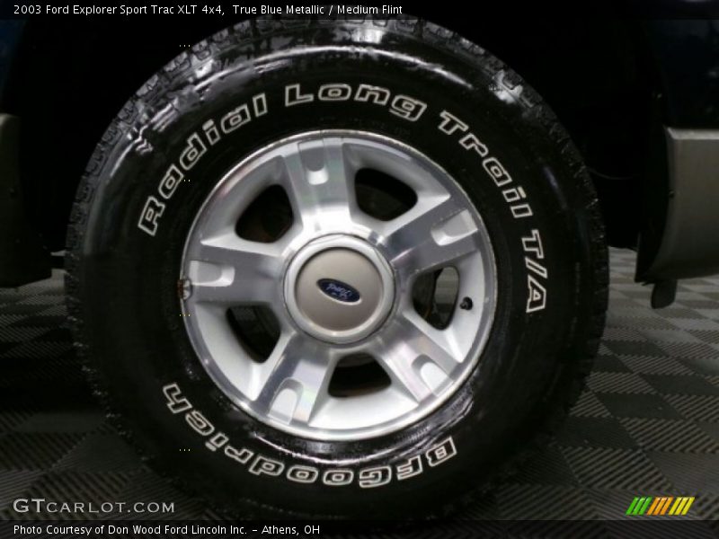 True Blue Metallic / Medium Flint 2003 Ford Explorer Sport Trac XLT 4x4