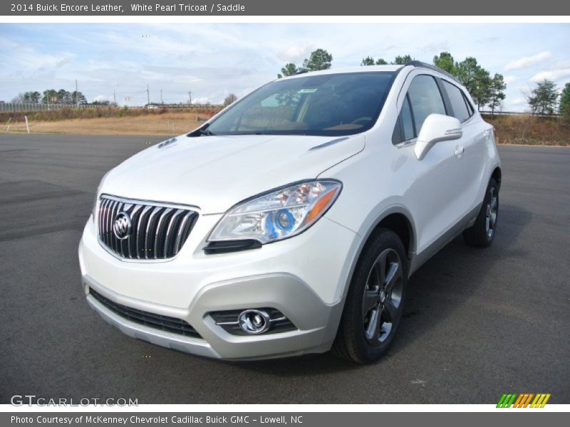 White Pearl Tricoat / Saddle 2014 Buick Encore Leather