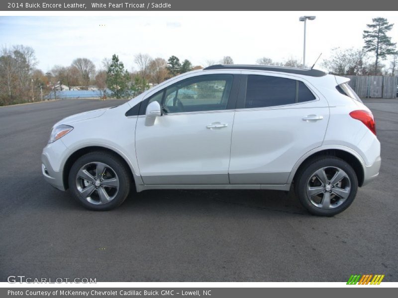 White Pearl Tricoat / Saddle 2014 Buick Encore Leather