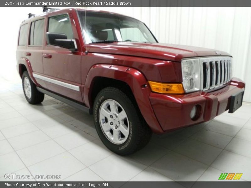 Red Rock Pearl / Saddle Brown 2007 Jeep Commander Limited 4x4