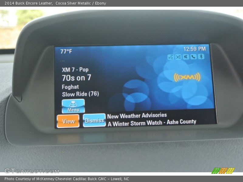 Cocoa Silver Metallic / Ebony 2014 Buick Encore Leather
