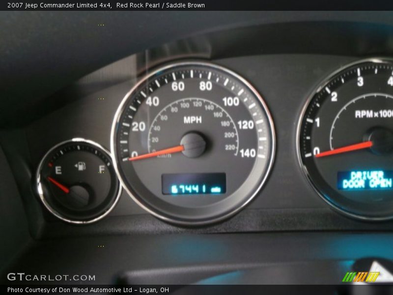 Red Rock Pearl / Saddle Brown 2007 Jeep Commander Limited 4x4