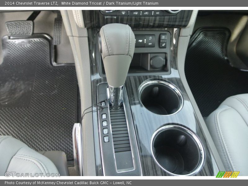 White Diamond Tricoat / Dark Titanium/Light Titanium 2014 Chevrolet Traverse LTZ