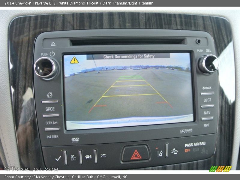 White Diamond Tricoat / Dark Titanium/Light Titanium 2014 Chevrolet Traverse LTZ