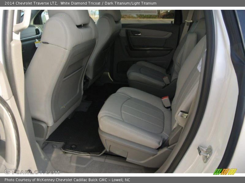 White Diamond Tricoat / Dark Titanium/Light Titanium 2014 Chevrolet Traverse LTZ