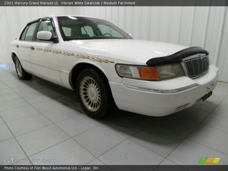 Vibrant White Clearcoat / Medium Parchment 2001 Mercury Grand Marquis LS