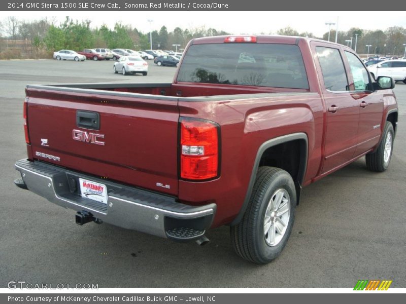 Sonoma Red Metallic / Cocoa/Dune 2014 GMC Sierra 1500 SLE Crew Cab