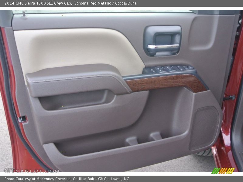 Sonoma Red Metallic / Cocoa/Dune 2014 GMC Sierra 1500 SLE Crew Cab