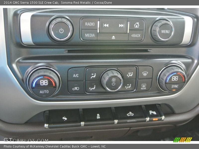 Sonoma Red Metallic / Cocoa/Dune 2014 GMC Sierra 1500 SLE Crew Cab