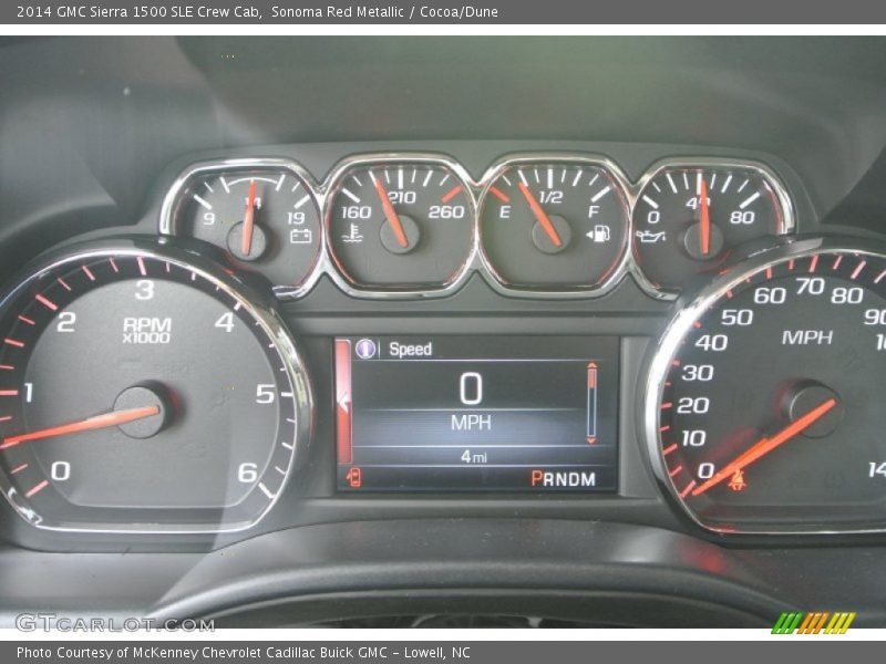 Sonoma Red Metallic / Cocoa/Dune 2014 GMC Sierra 1500 SLE Crew Cab