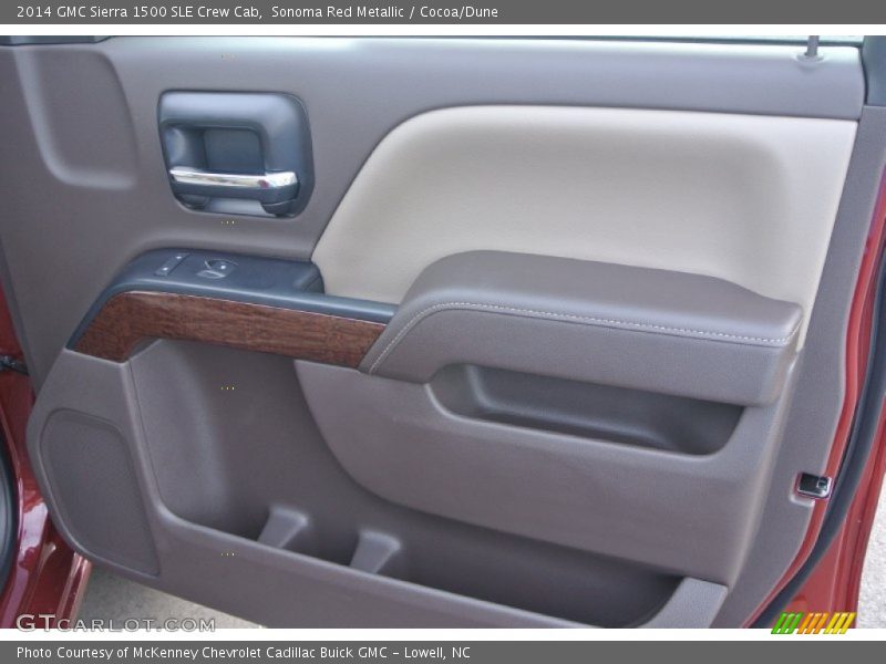 Sonoma Red Metallic / Cocoa/Dune 2014 GMC Sierra 1500 SLE Crew Cab