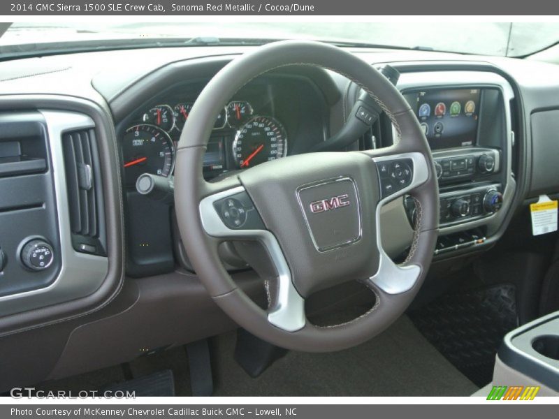 Sonoma Red Metallic / Cocoa/Dune 2014 GMC Sierra 1500 SLE Crew Cab