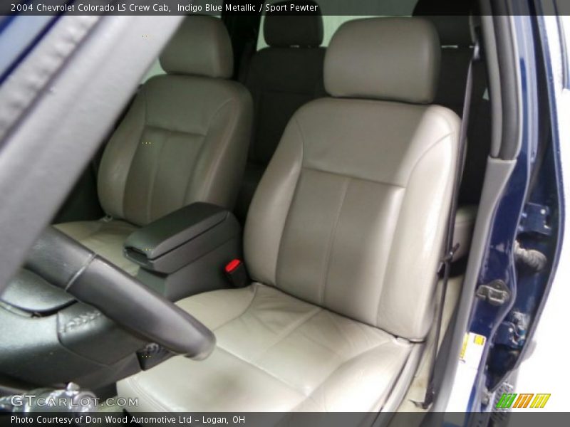 Indigo Blue Metallic / Sport Pewter 2004 Chevrolet Colorado LS Crew Cab