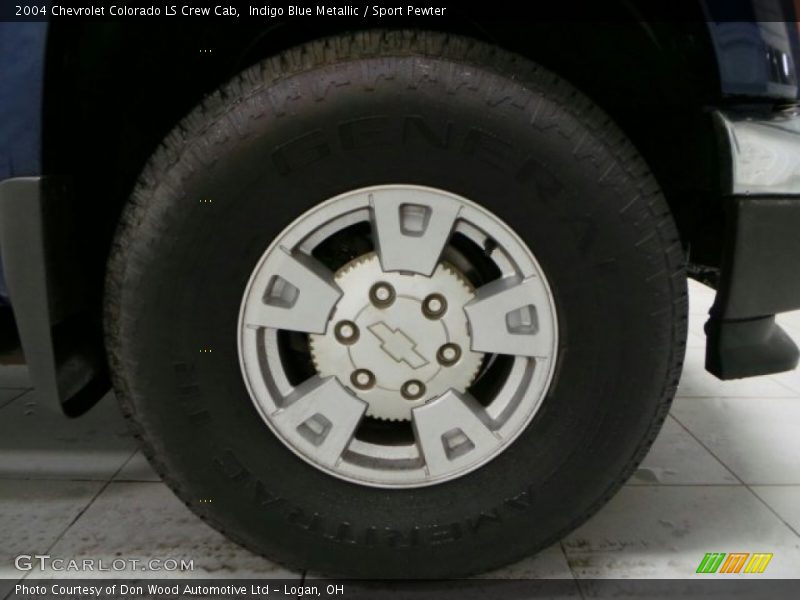 Indigo Blue Metallic / Sport Pewter 2004 Chevrolet Colorado LS Crew Cab