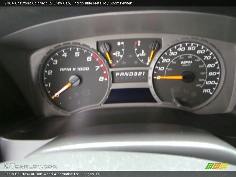 Indigo Blue Metallic / Sport Pewter 2004 Chevrolet Colorado LS Crew Cab