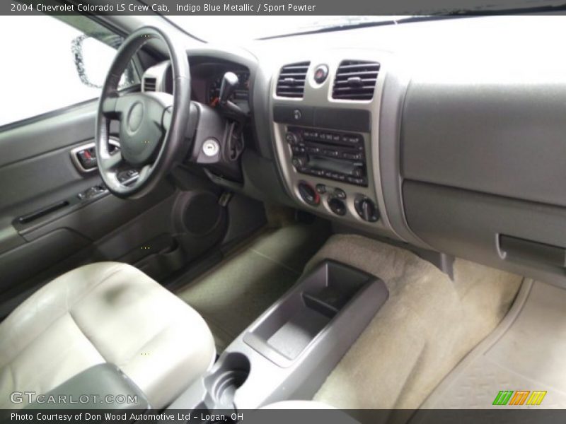 Indigo Blue Metallic / Sport Pewter 2004 Chevrolet Colorado LS Crew Cab