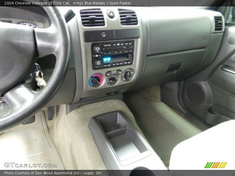 Indigo Blue Metallic / Sport Pewter 2004 Chevrolet Colorado LS Crew Cab