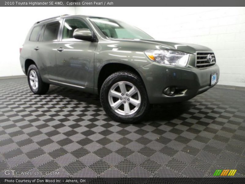 Cypress Green Pearl / Ash 2010 Toyota Highlander SE 4WD