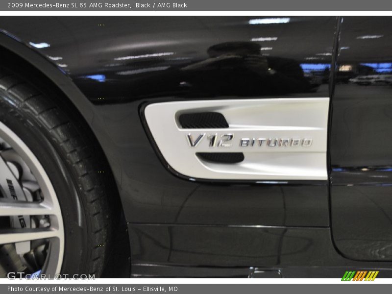 Black / AMG Black 2009 Mercedes-Benz SL 65 AMG Roadster