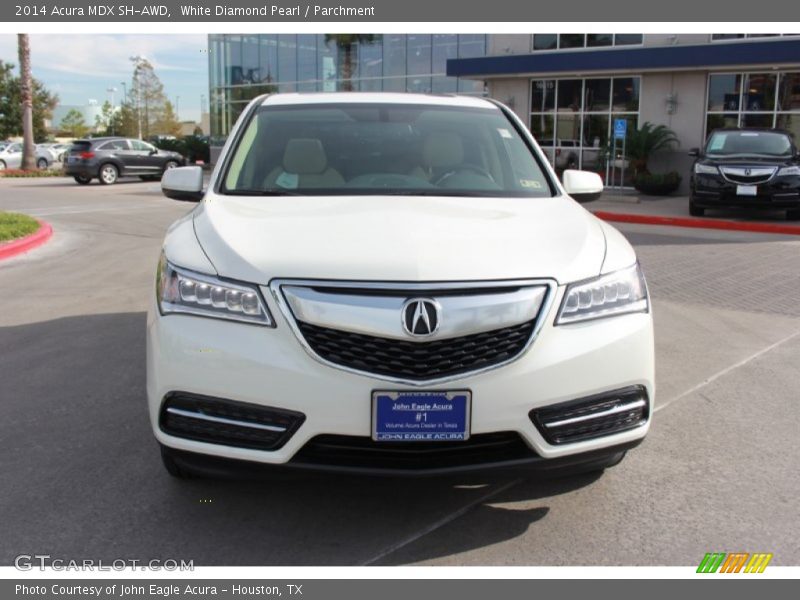 White Diamond Pearl / Parchment 2014 Acura MDX SH-AWD