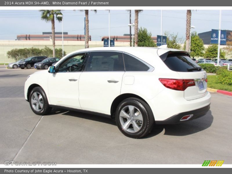 White Diamond Pearl / Parchment 2014 Acura MDX SH-AWD