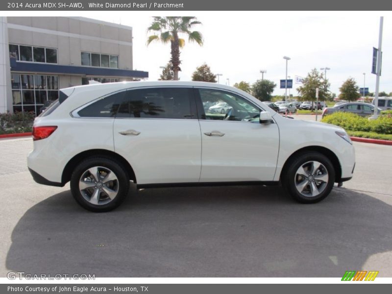 White Diamond Pearl / Parchment 2014 Acura MDX SH-AWD