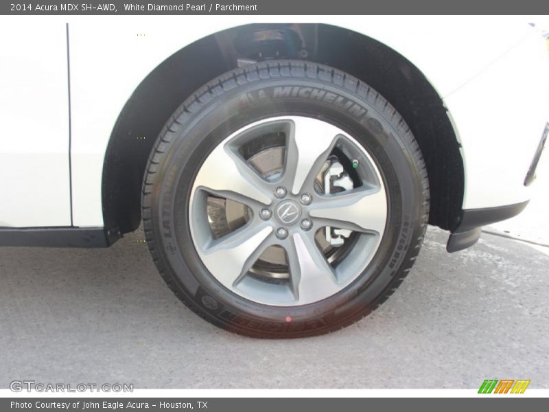 White Diamond Pearl / Parchment 2014 Acura MDX SH-AWD