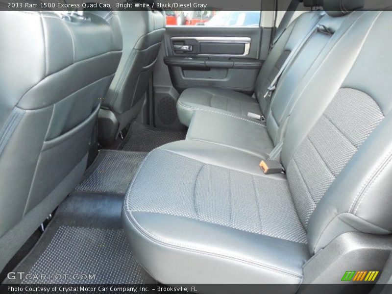 Bright White / Black/Diesel Gray 2013 Ram 1500 Express Quad Cab