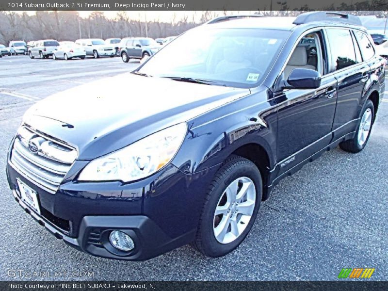Deep Indigo Pearl / Ivory 2014 Subaru Outback 2.5i Premium