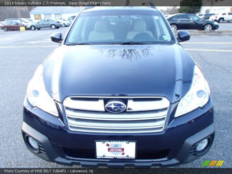 Deep Indigo Pearl / Ivory 2014 Subaru Outback 2.5i Premium