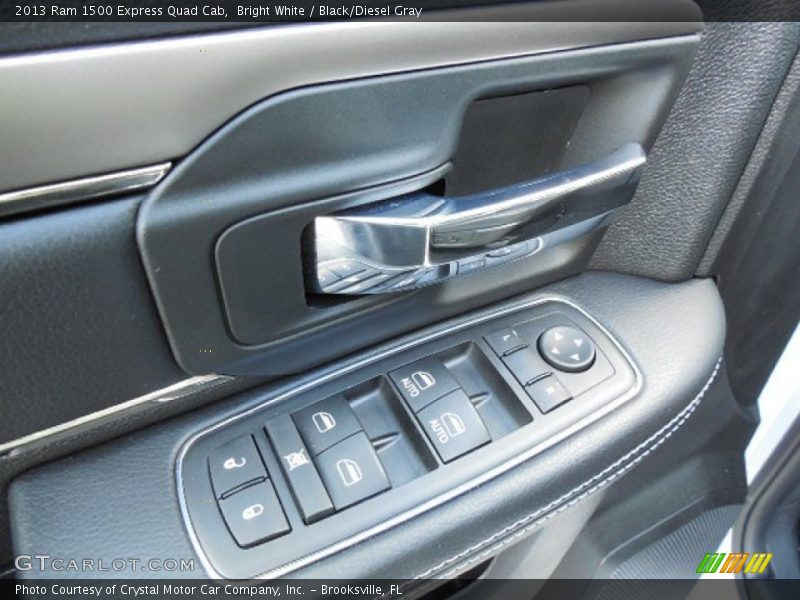 Bright White / Black/Diesel Gray 2013 Ram 1500 Express Quad Cab
