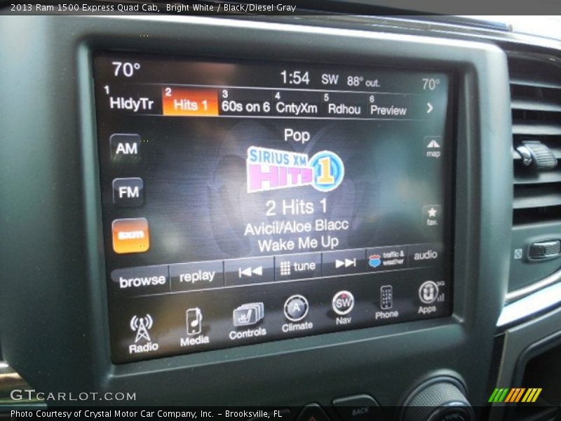 Bright White / Black/Diesel Gray 2013 Ram 1500 Express Quad Cab