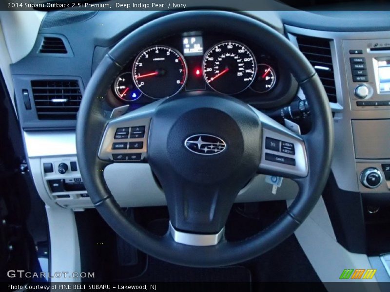 Deep Indigo Pearl / Ivory 2014 Subaru Outback 2.5i Premium