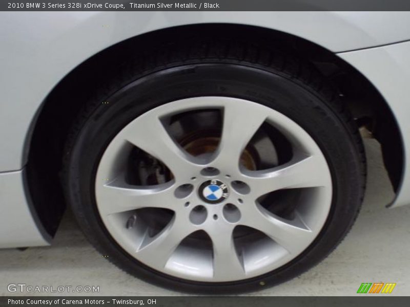 Titanium Silver Metallic / Black 2010 BMW 3 Series 328i xDrive Coupe