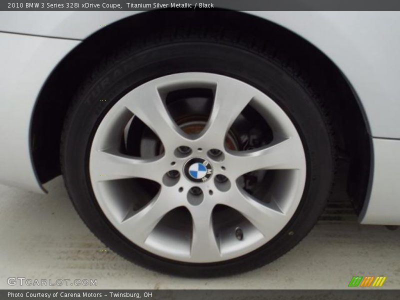 Titanium Silver Metallic / Black 2010 BMW 3 Series 328i xDrive Coupe
