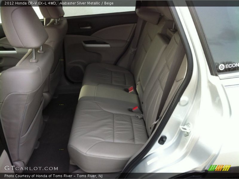 Alabaster Silver Metallic / Beige 2012 Honda CR-V EX-L 4WD
