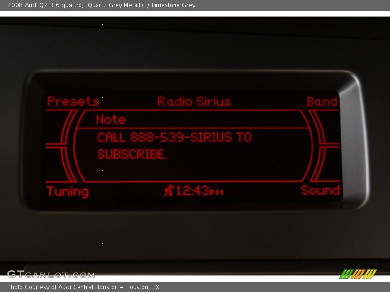 Quartz Grey Metallic / Limestone Grey 2008 Audi Q7 3.6 quattro
